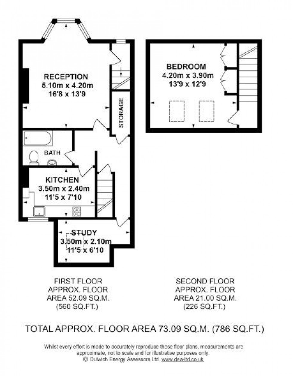 Floorplan for Hainthorpe Road, West Norwood