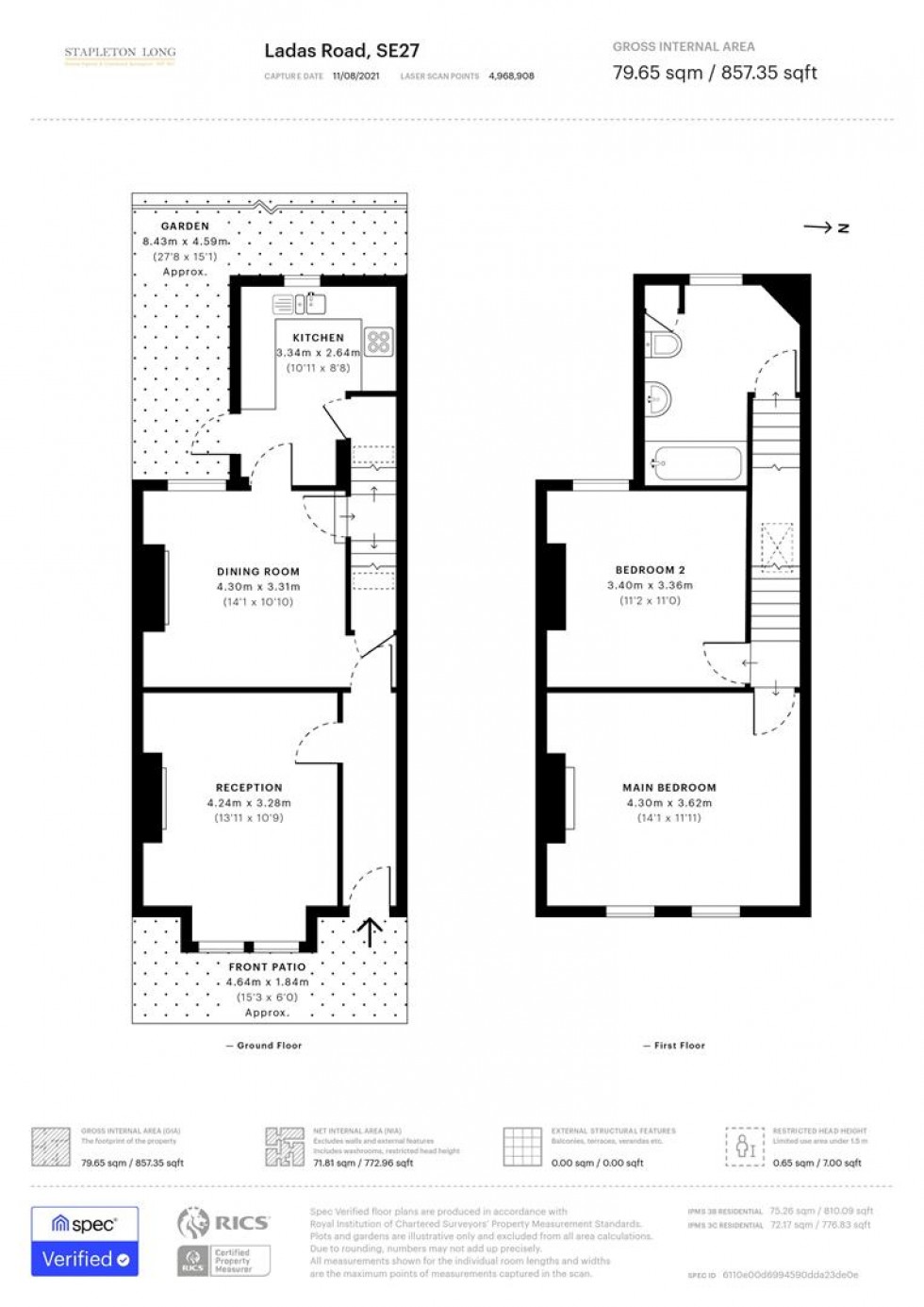 Floorplan for Ladas Road, West Norwood