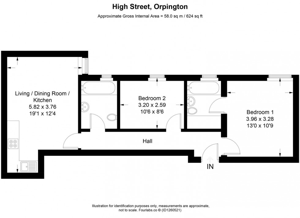 Floorplan for High Street, Orpington
