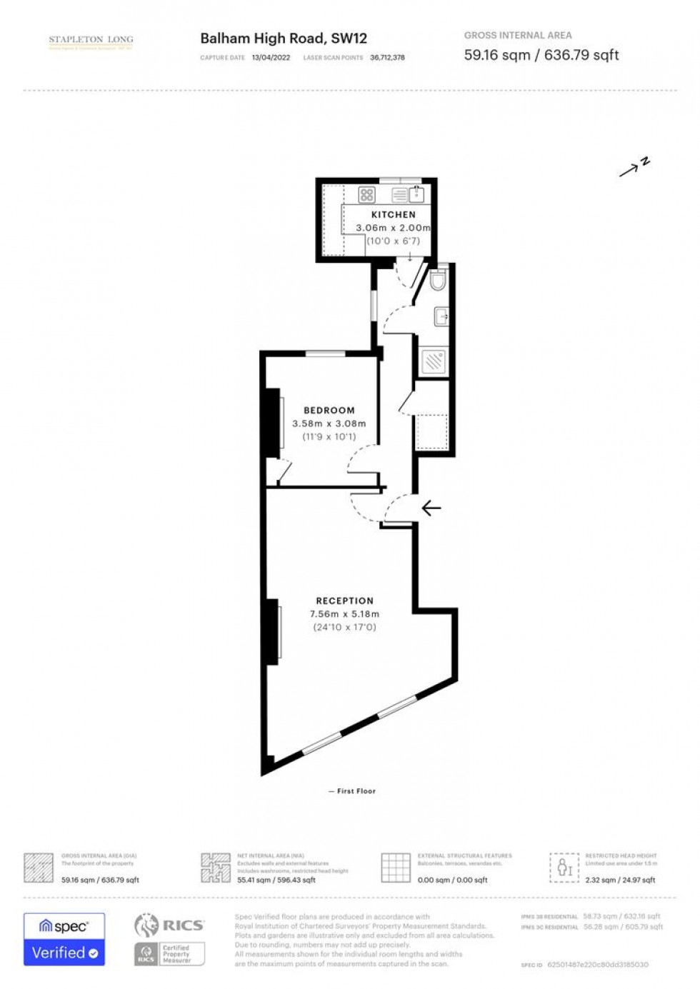 Floorplan for Balham High Road, London