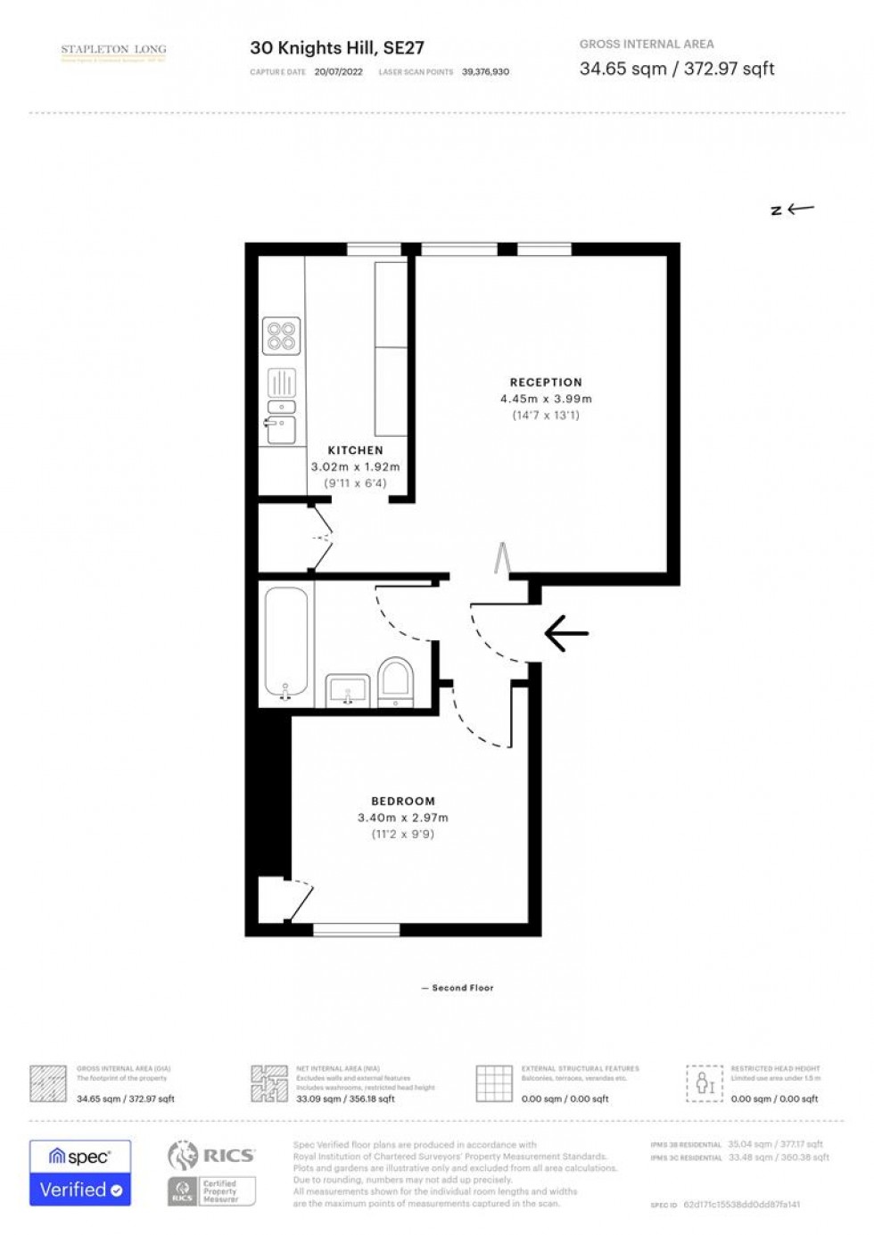 Floorplan for Knights Hill, London
