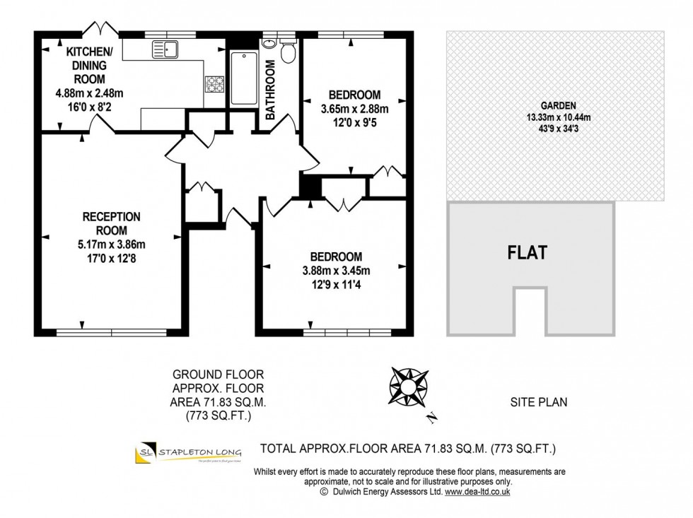 Floorplan for Denmark Hill, London