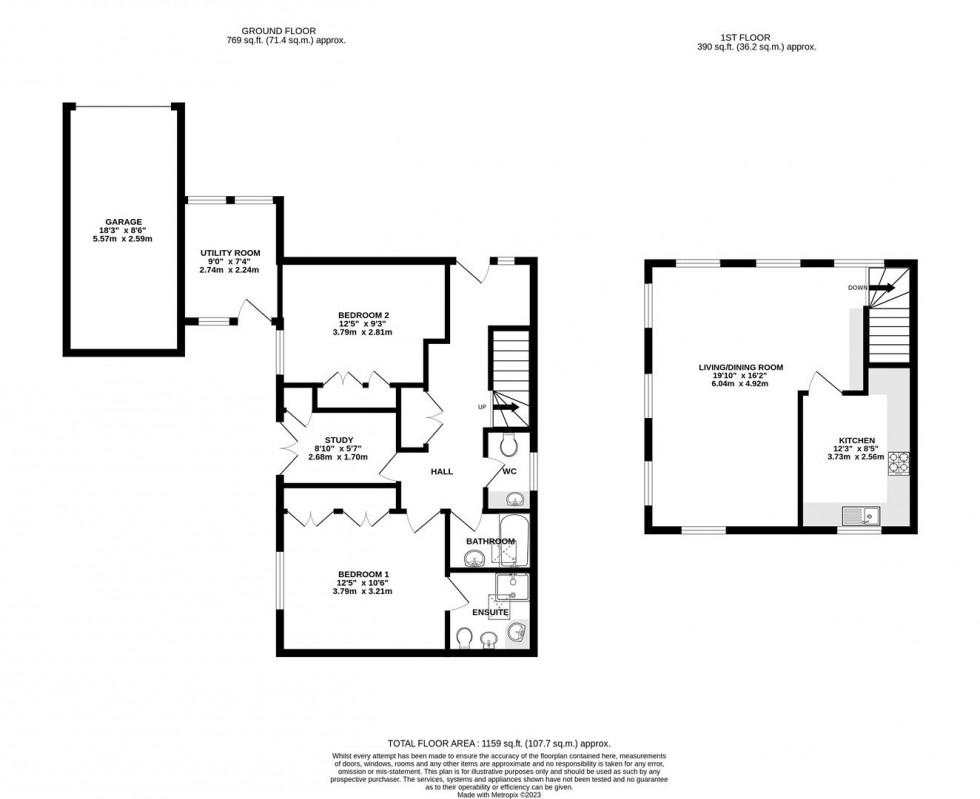 Floorplan for Cokers Lane, London