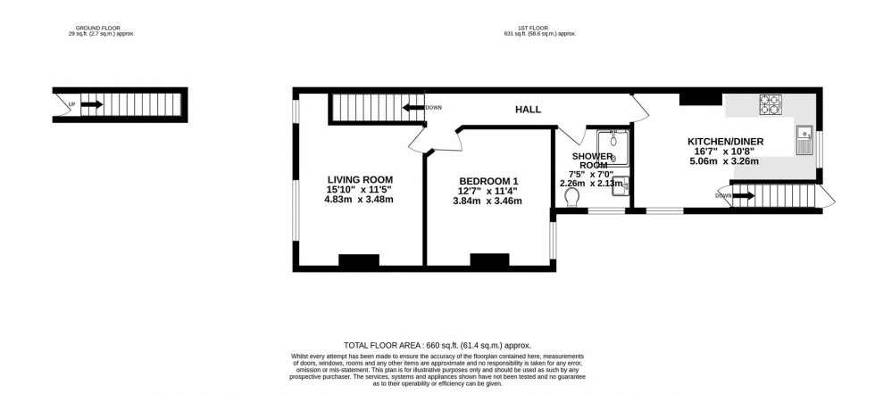 Floorplan for Queen Mary Road, London