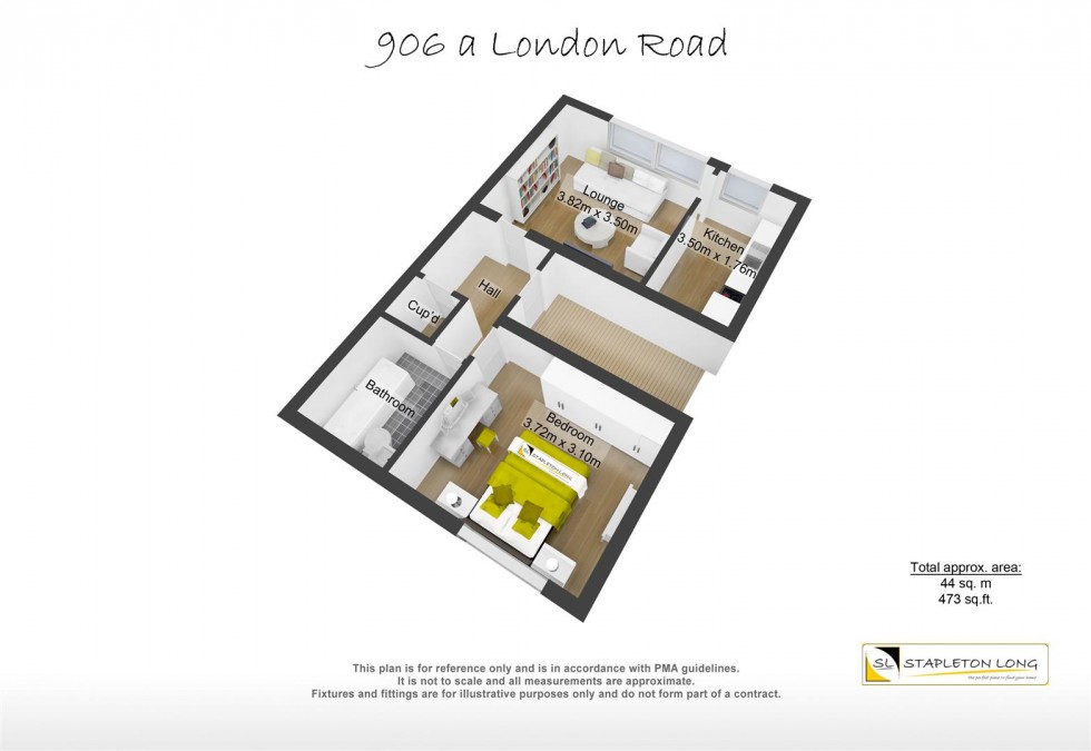 Floorplan for Coldharbour Lane, London