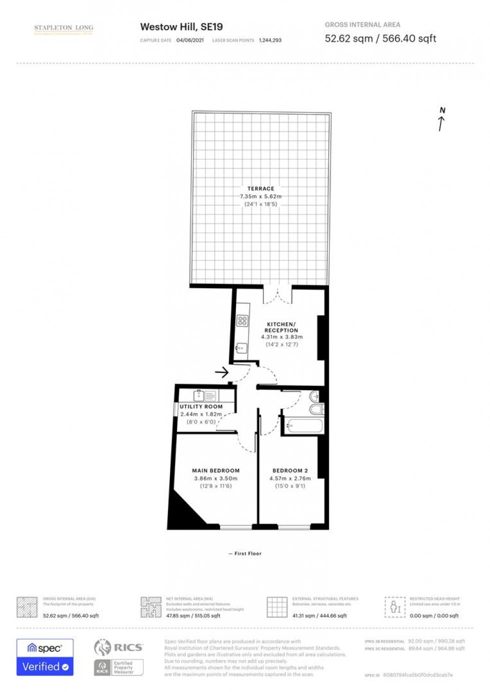 Floorplan for Westow Hill, Crystal Palace