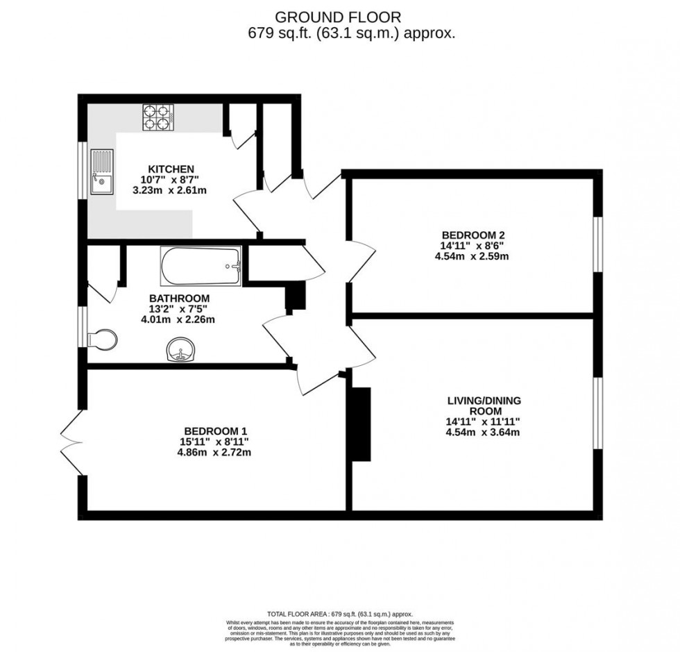 Floorplan for Hamilton Road, London