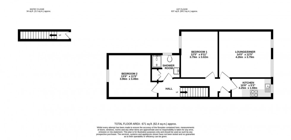 Floorplan for Brookbank Road, London