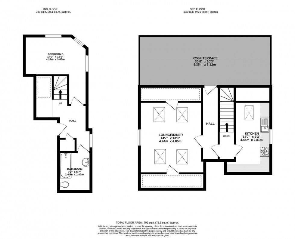 Floorplan for Weaver Walk, London