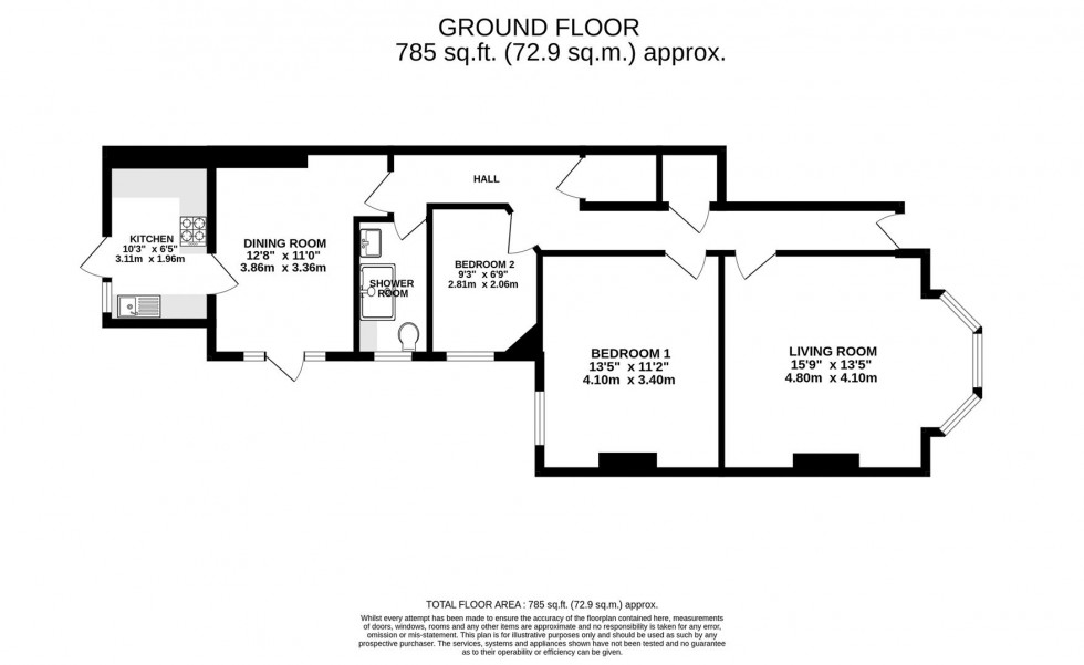 Floorplan for Casewick Road, London