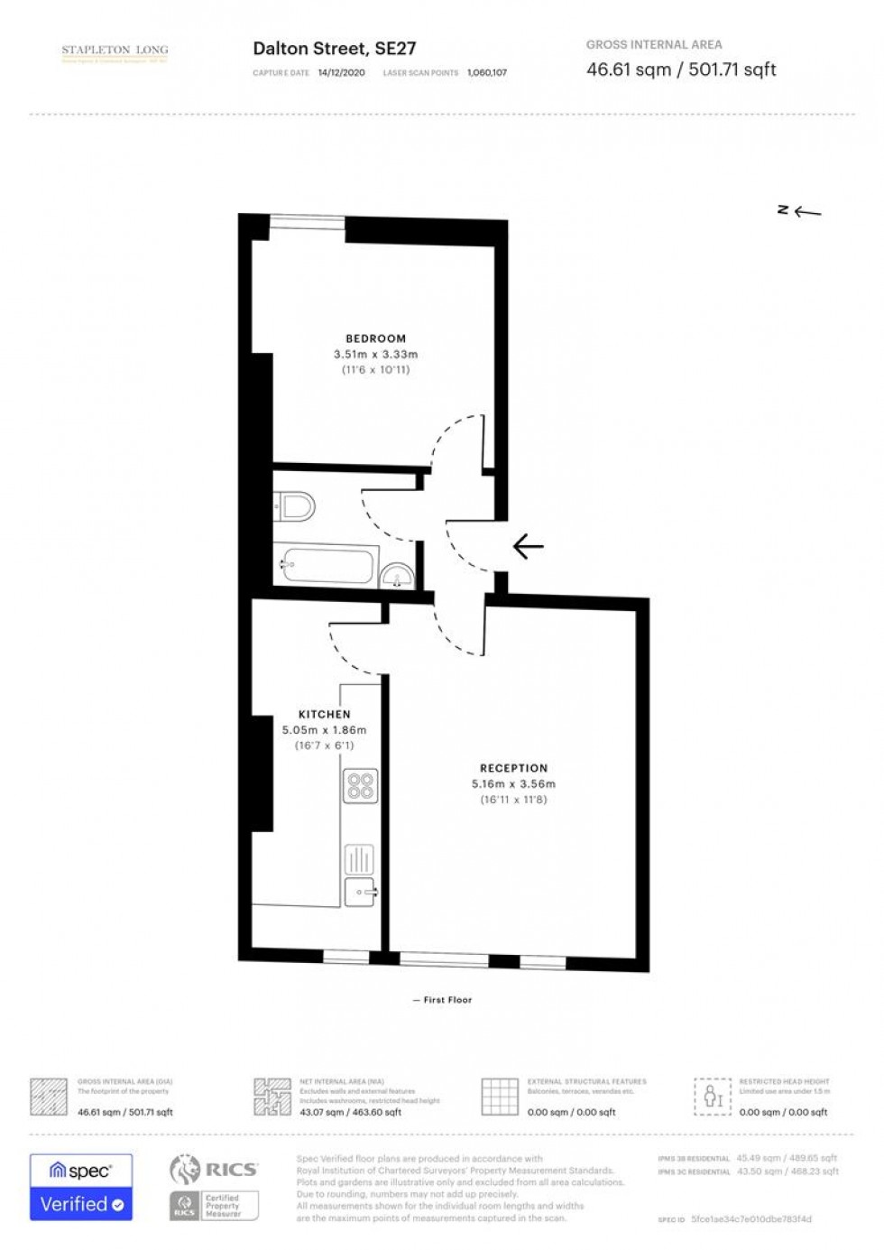 Floorplan for Dalton Street, West Norwood
