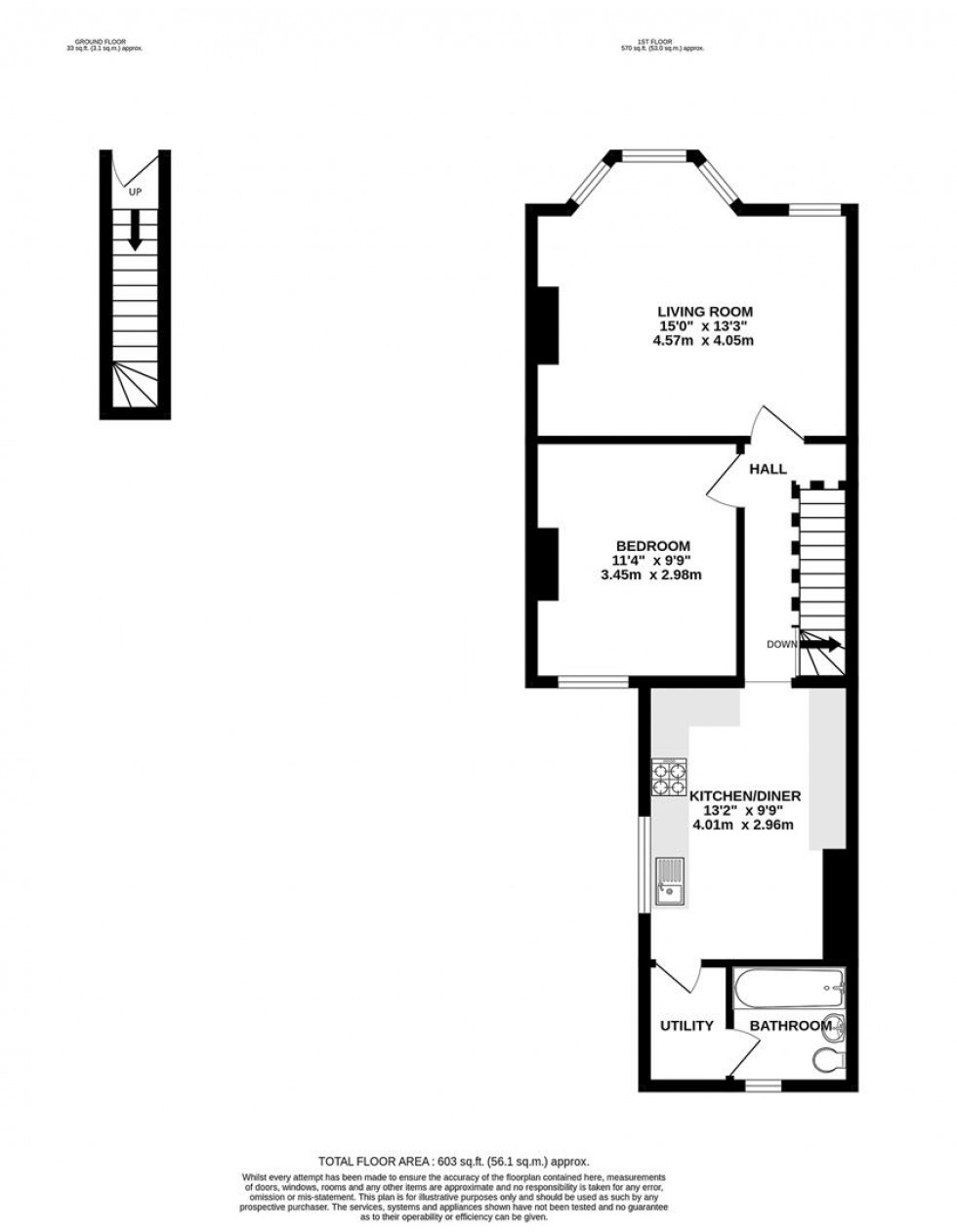 Floorplan for Gipsy Road, London