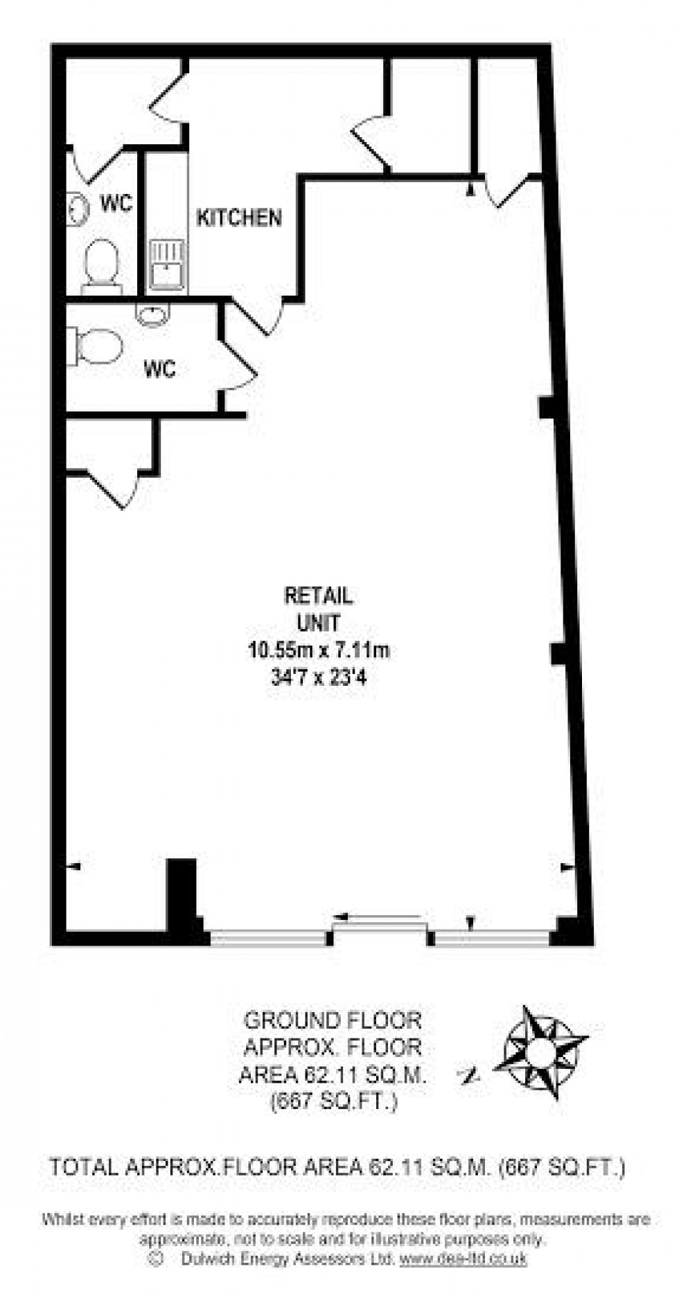 Floorplan for Knights Hill, London