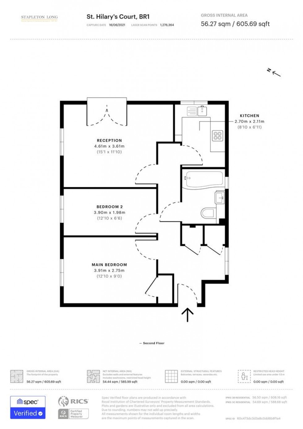 Floorplan for Stoneleigh Road, Bromley