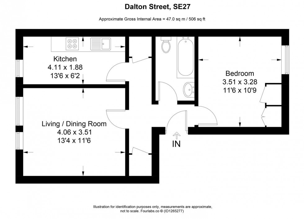 Floorplan for Dalton Street, West Norwood
