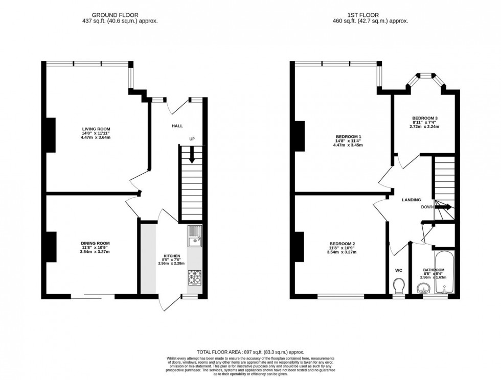 Floorplan for Otterburn Street, London