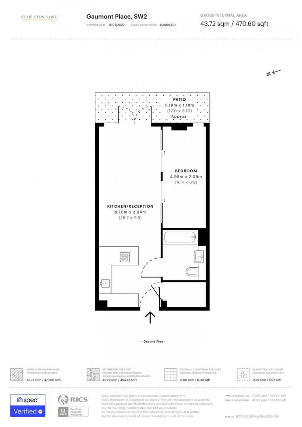 Floorplan for London Square, Streatham Hill, London
