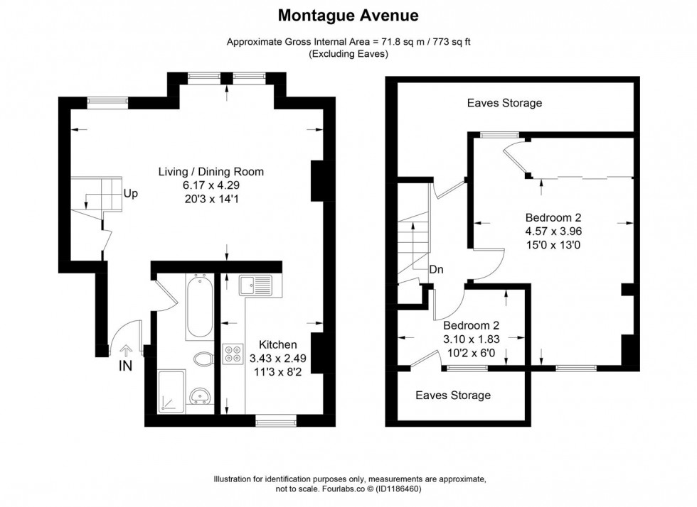 Floorplan for Montague Road, London