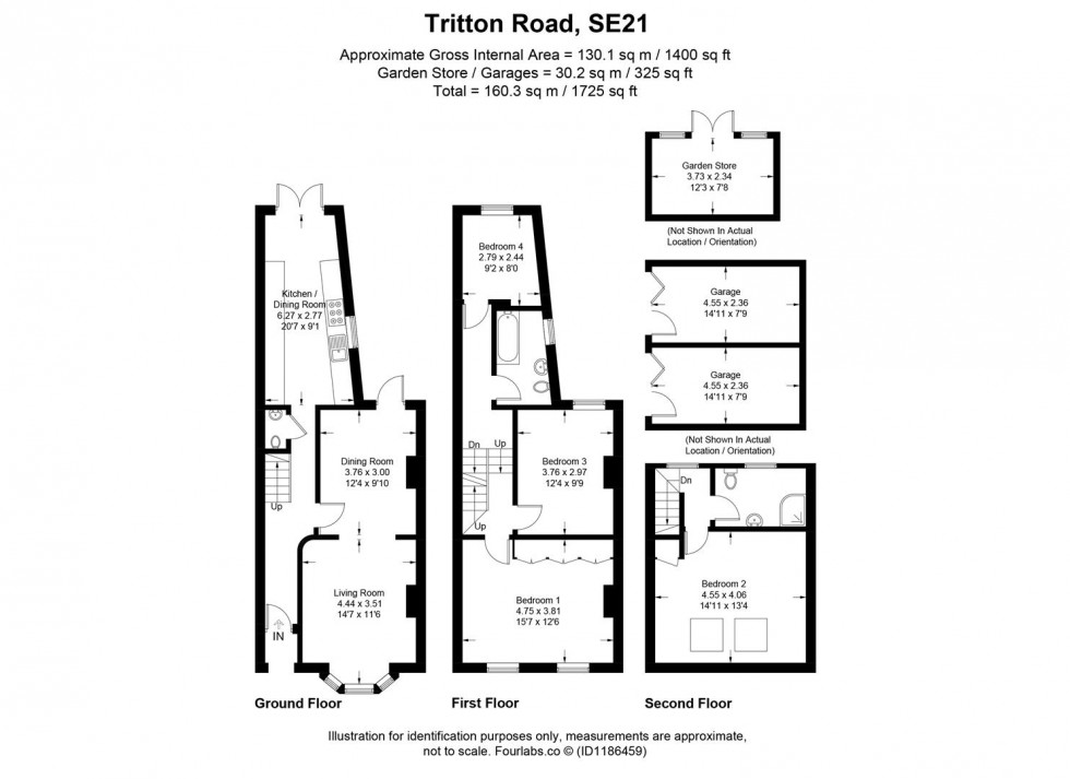 Floorplan for Tritton Road, London