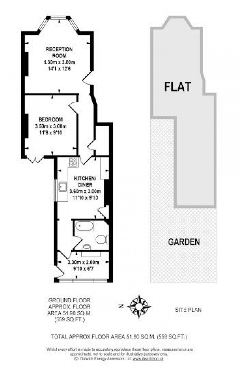 Floorplan for 15 St. Johns Road, London