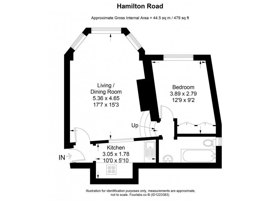 Floorplan for Hamilton Road, London