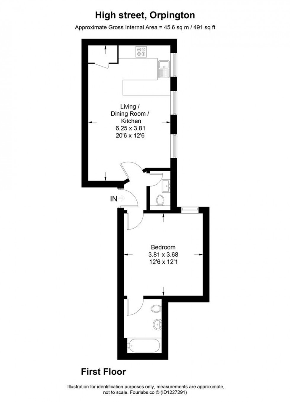 Floorplan for High Street, Orpington