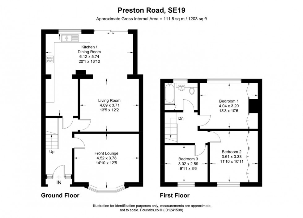 Floorplan for Preston Road, London
