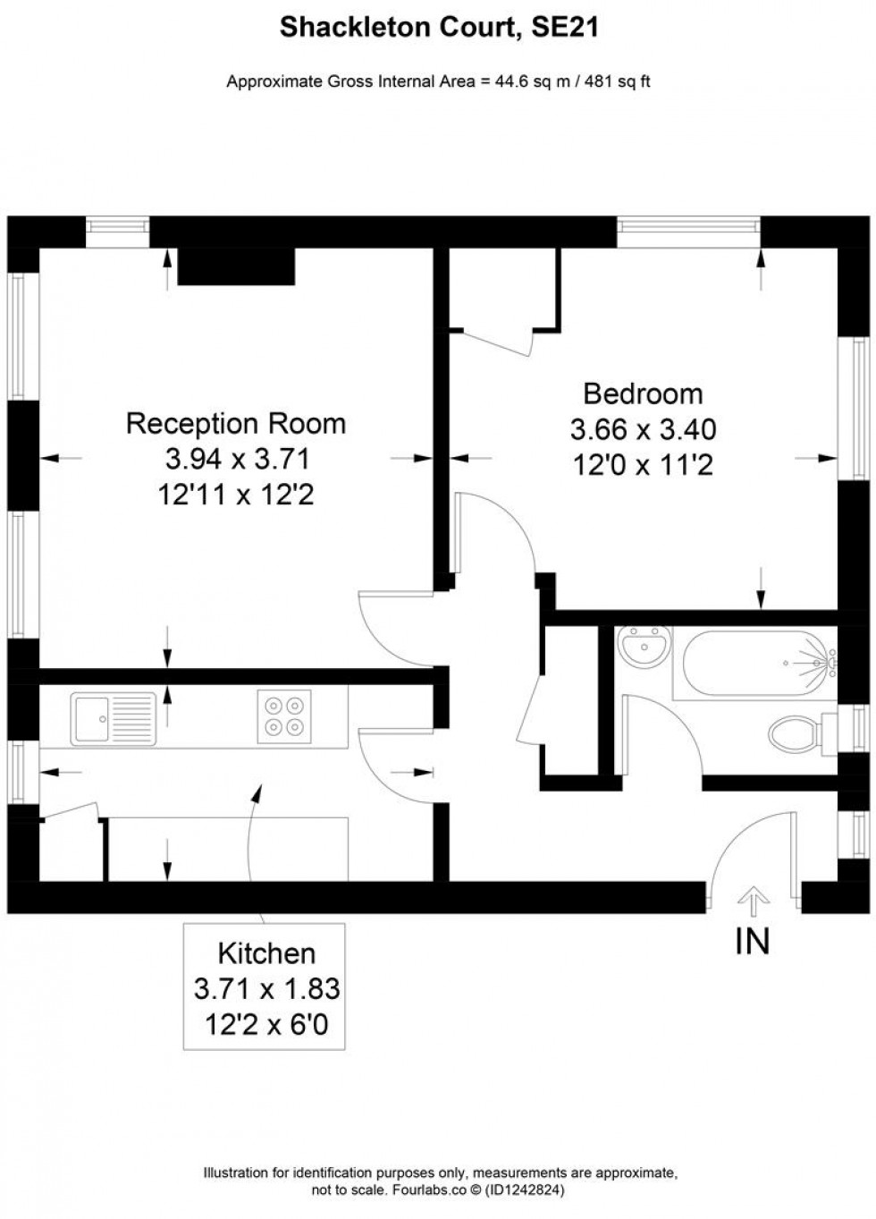 Floorplan for Croxted Road, London