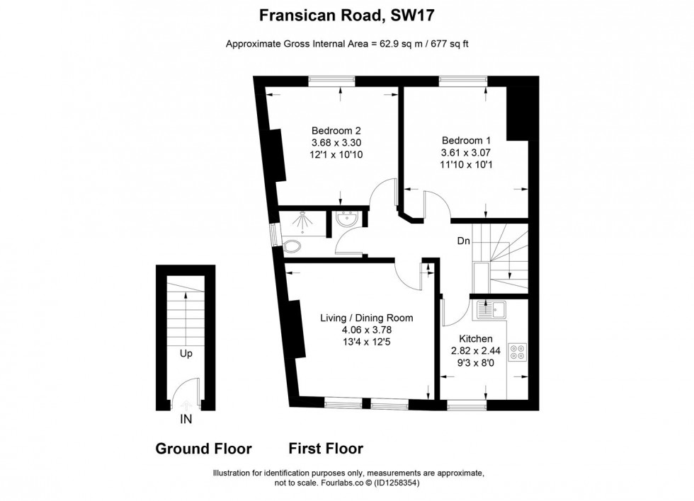 Floorplan for Franciscan Road, London