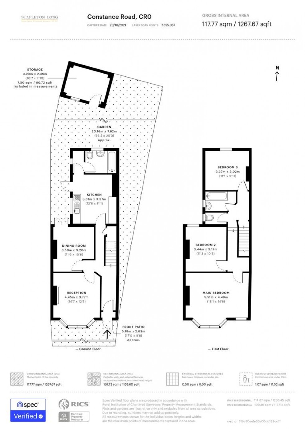 Floorplan for Constance Road, Croydon