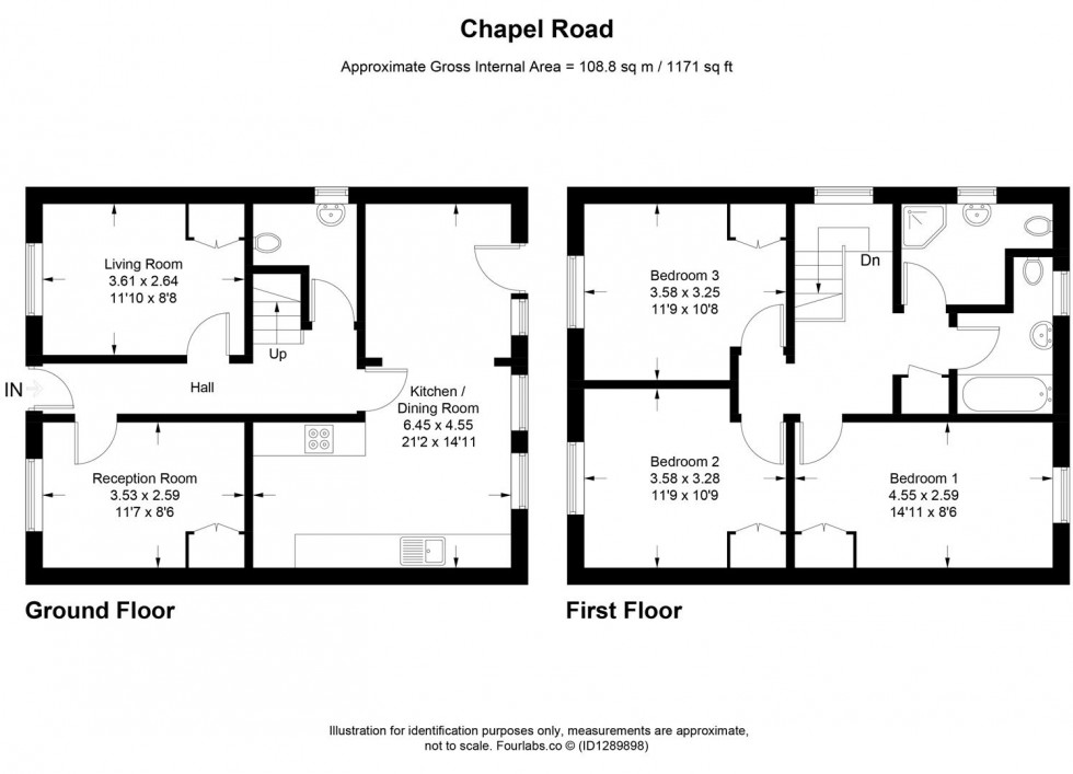 Floorplan for Chapel Road, London