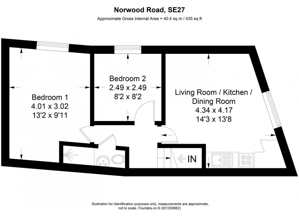 Floorplan for Norwood High Street, London