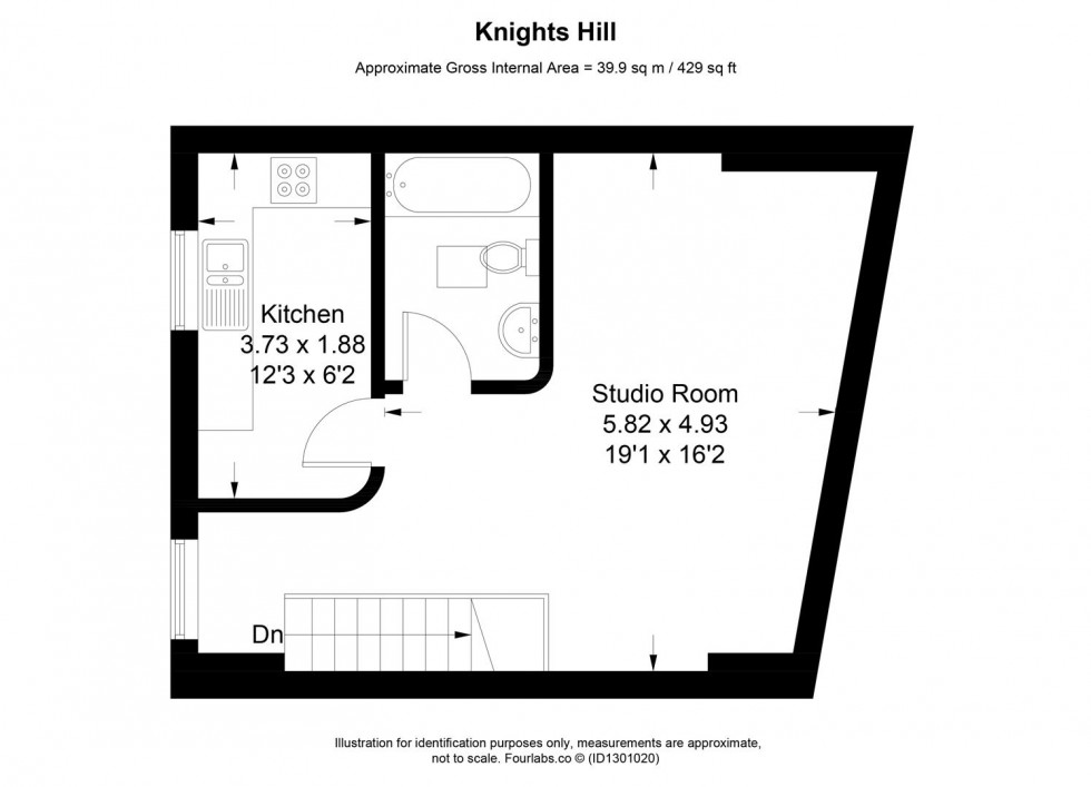 Floorplan for Knights Hill, London