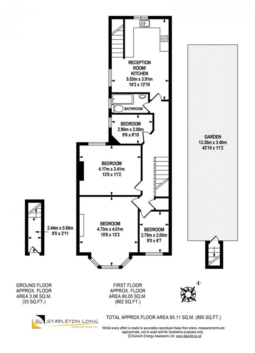 Floorplan for Casewick Road, London