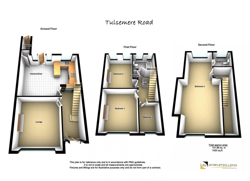Floorplan for Tulsemere Road, West Norwood