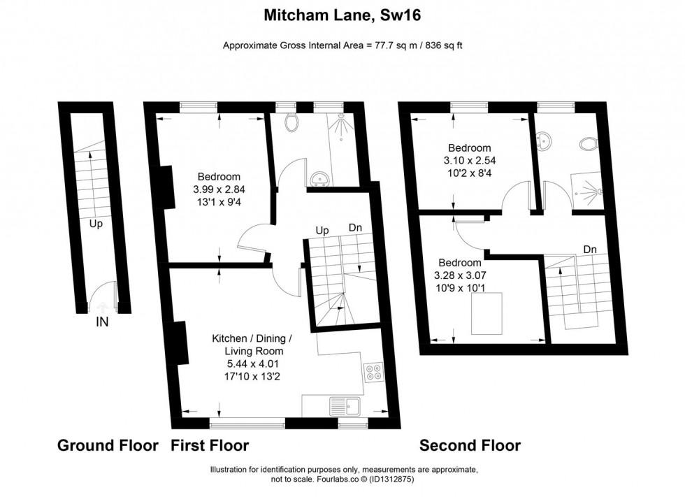 Floorplan for Mitcham Lane, Streatham